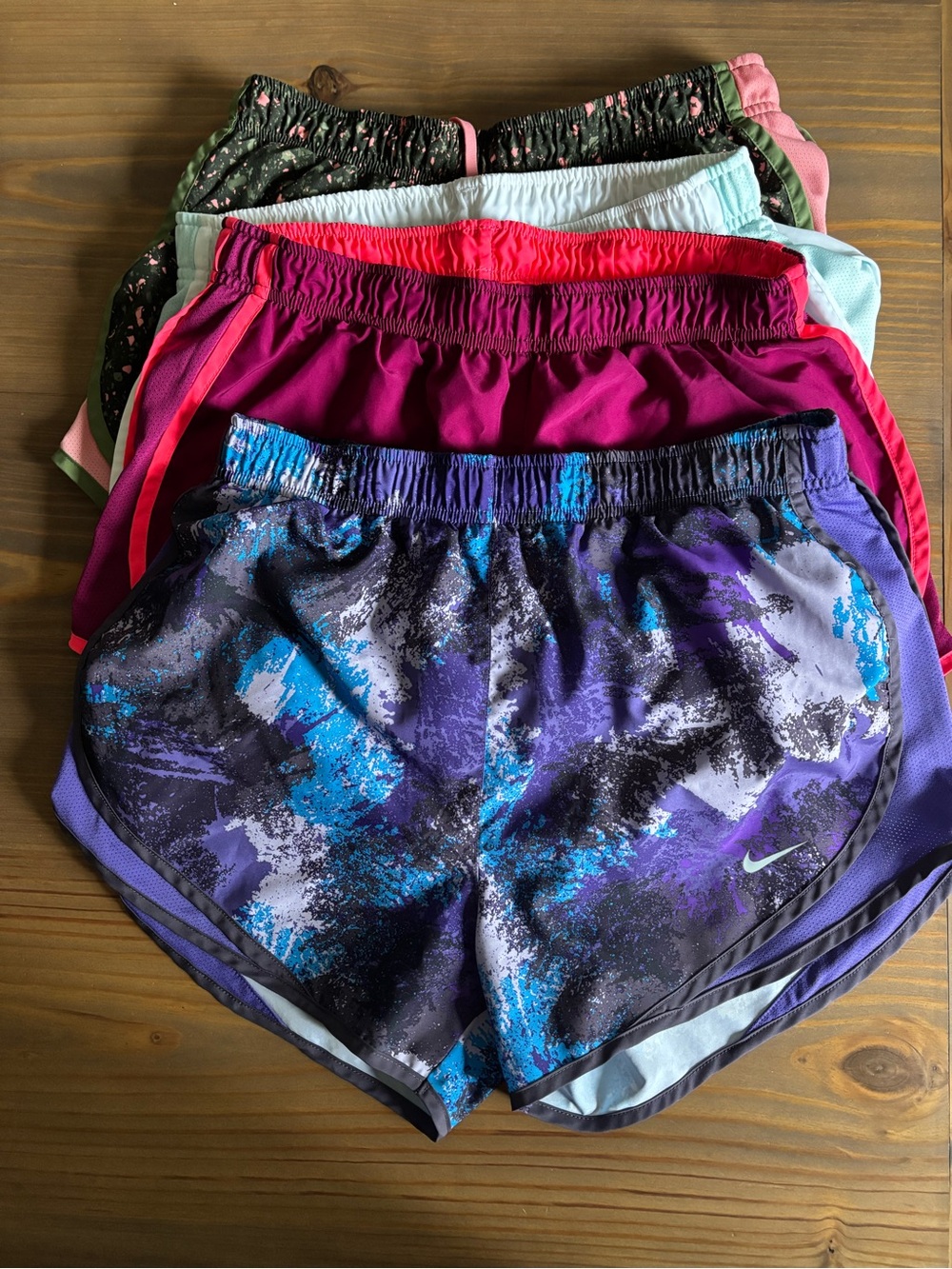 Nike Women’s Dri-Fit Running Shorts - 4 sets together